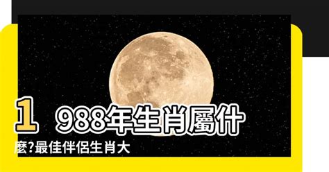 1988是什麼|1988是民國幾年？1988是什麼生肖？1988幾歲？